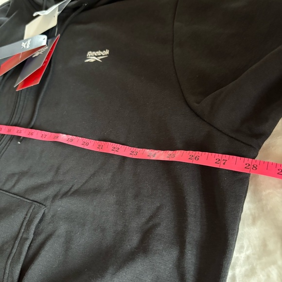 Reebok Women’s Full-Zip Hoodie NWT Size 4X Black Plus Size - Picture 12 of 13